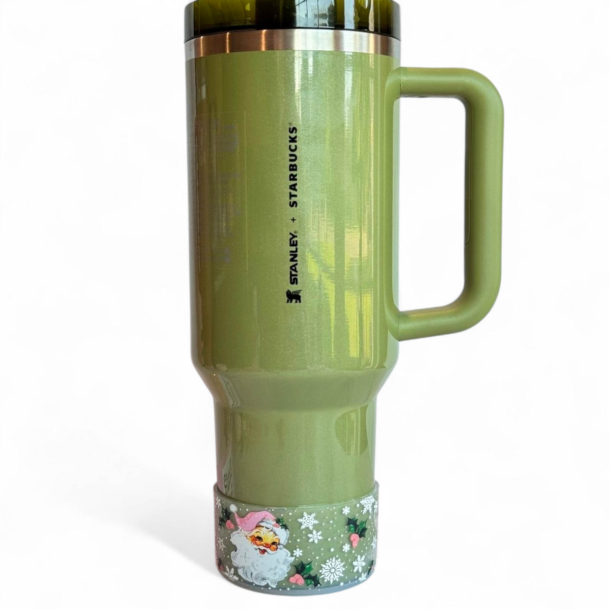 PINK VINTAGE Santa Silicone Tumbler Boot