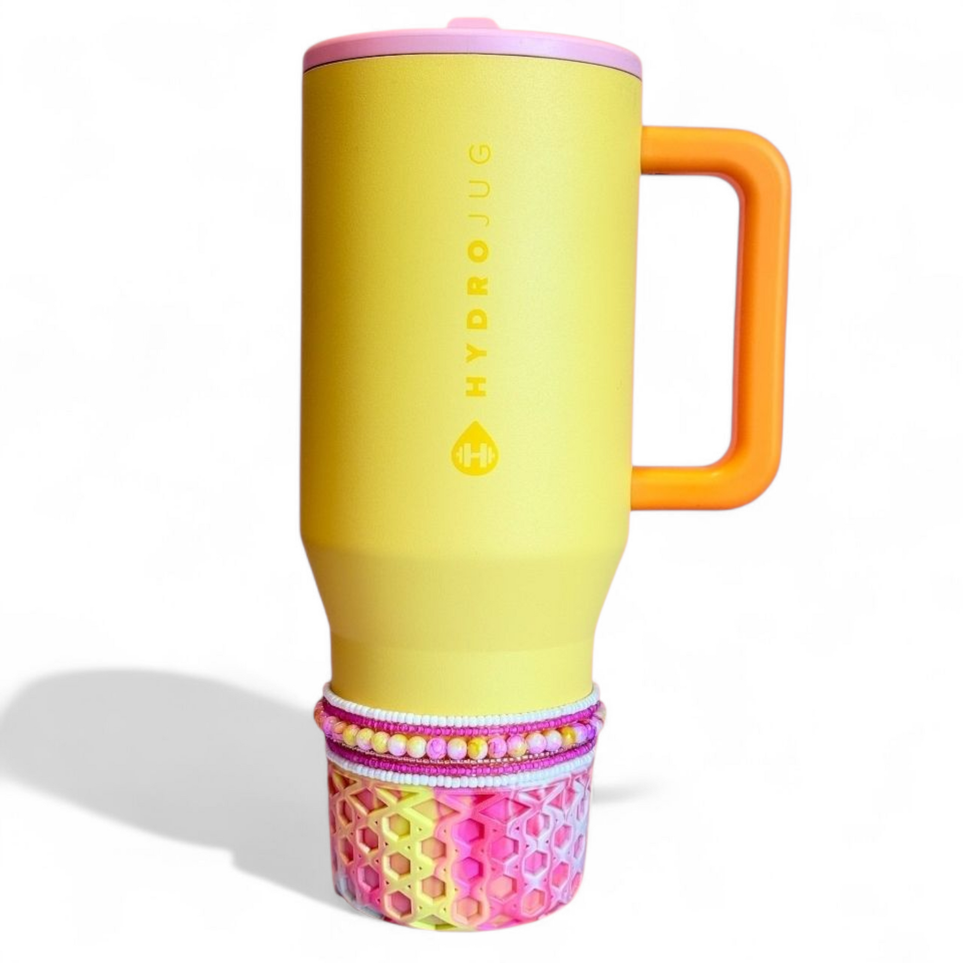 Strawberry Lemonade Tumbler Bracelet Stack on Hydrojug 