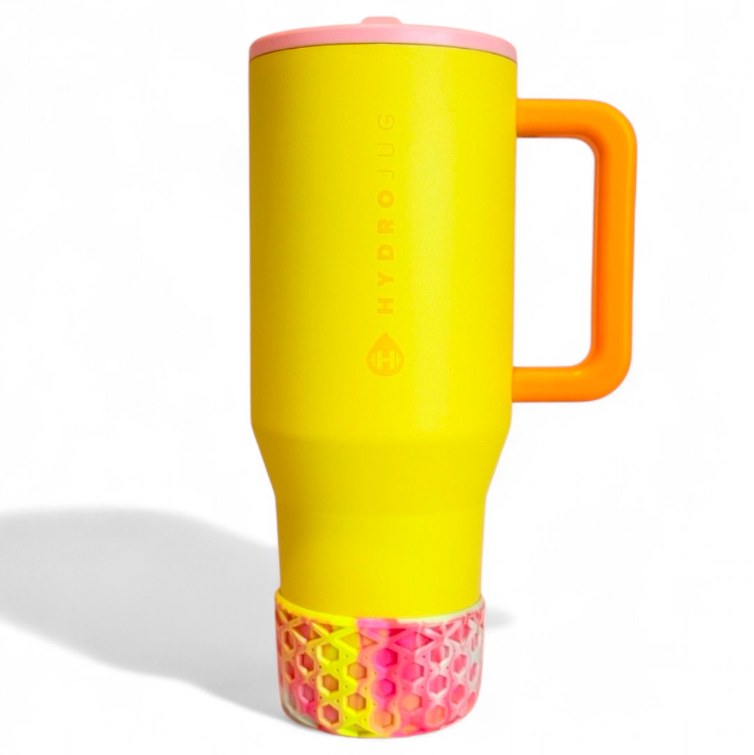 Strawberry Lemonade Shimmer Waffle Silicone Tumbler Boot | Fits 20-40oz Tumblers 