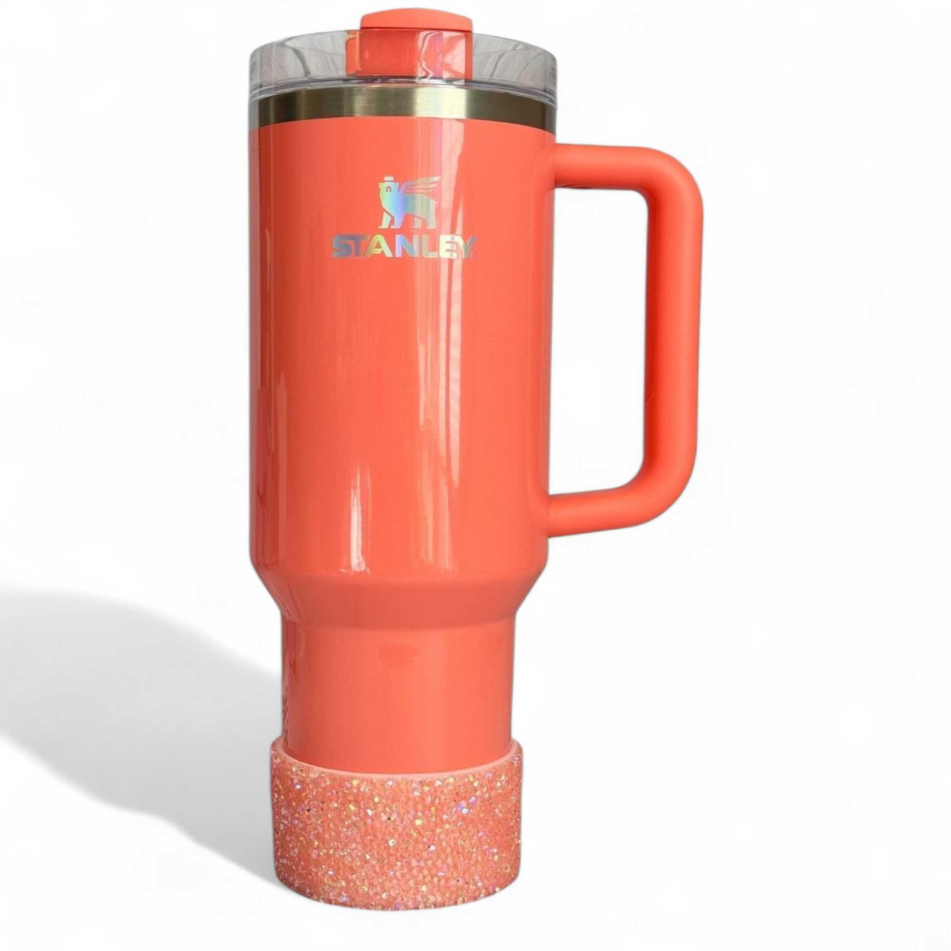 Pucker Peach Druzy BLING Tumbler Boot -fits 40oz New!