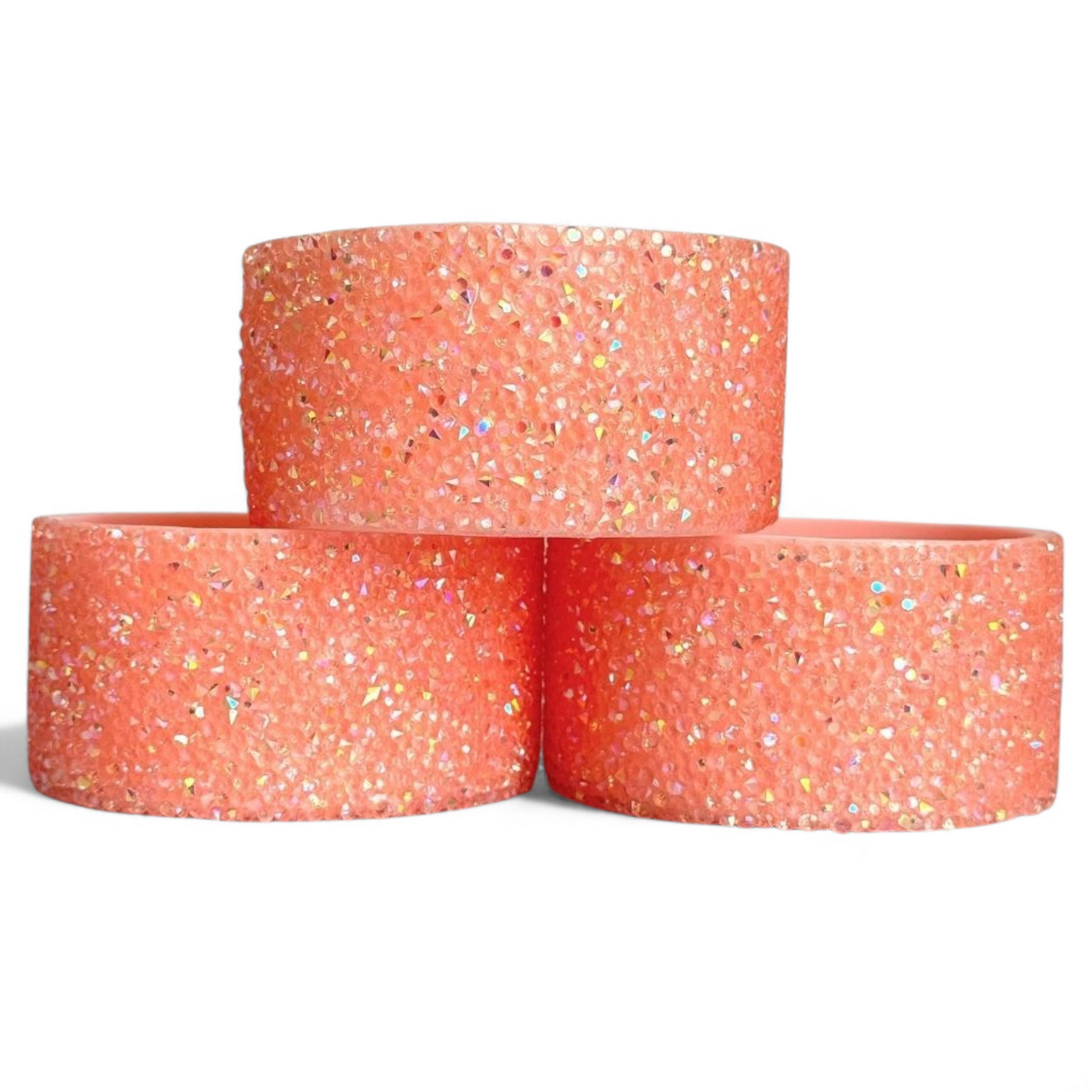 Pucker Peach Druzy BLING Tumbler Boot -fits 40oz New!