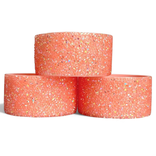 Pucker Peach Druzy BLING Tumbler Boot -fits 40oz New!