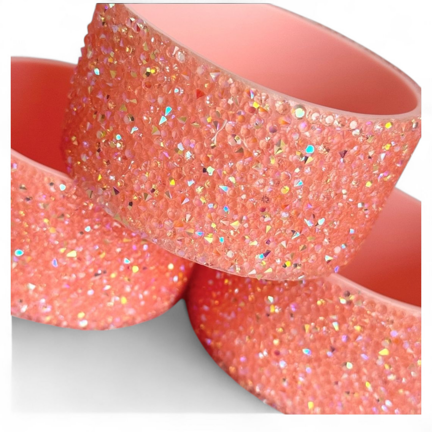 Pucker Peach Druzy BLING Tumbler Boot -fits 40oz New!