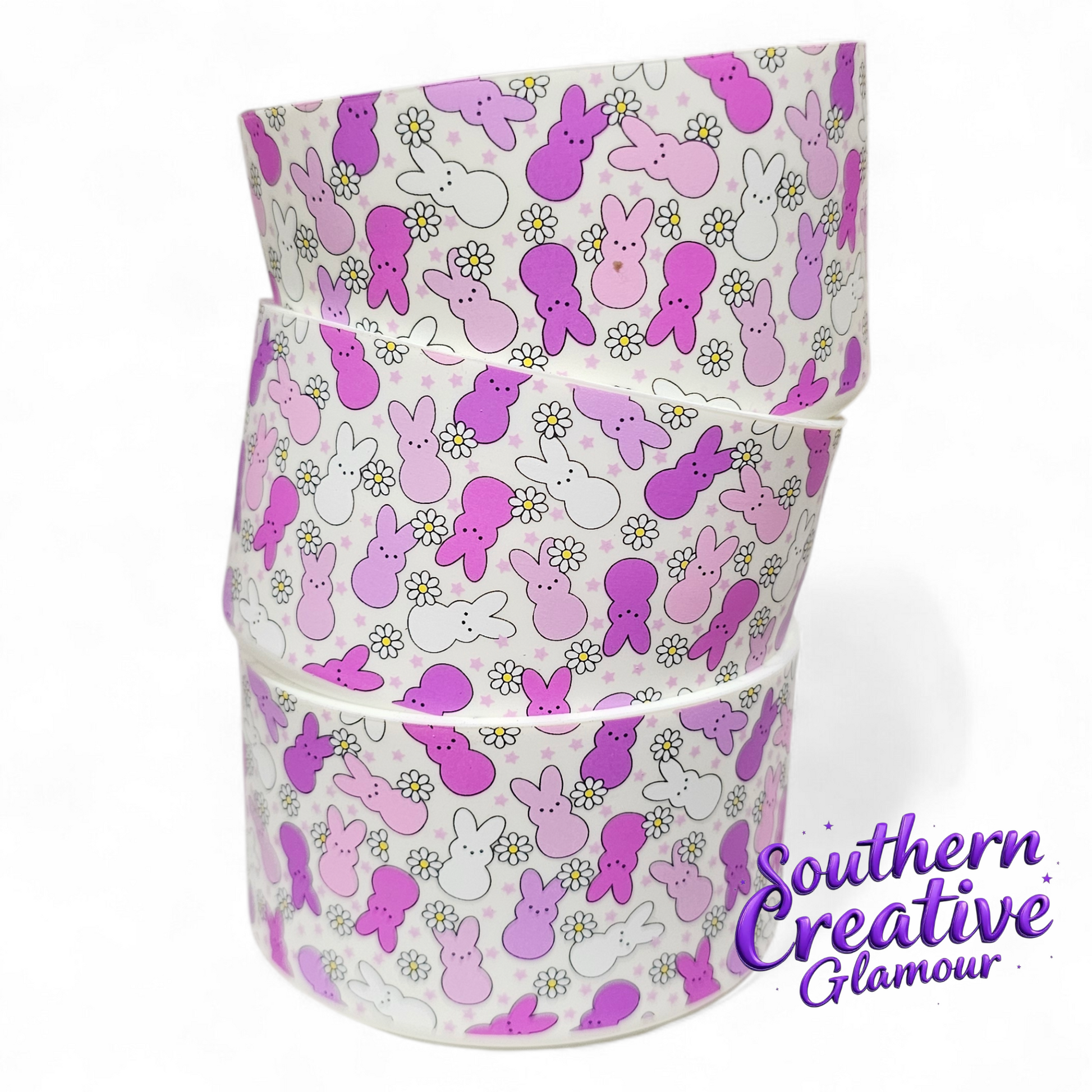Purple Peeps Easter Bunny Silicone Tumbler Boot | Fits 20-40oz Tumblers 