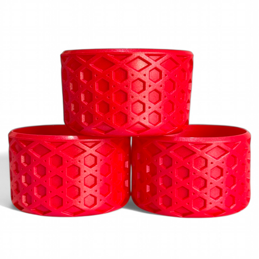 Red Shimmer Waffle Silicone Tumbler Boot | Fits 20-40oz Tumblers 