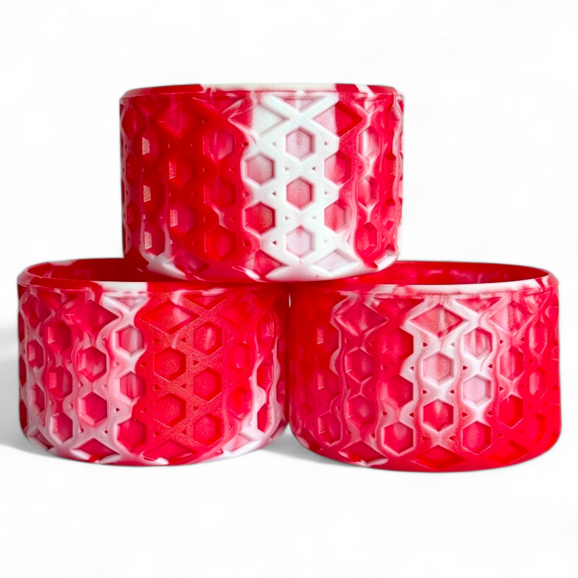 Peppermint Waffle Silicone Tumbler Boot 