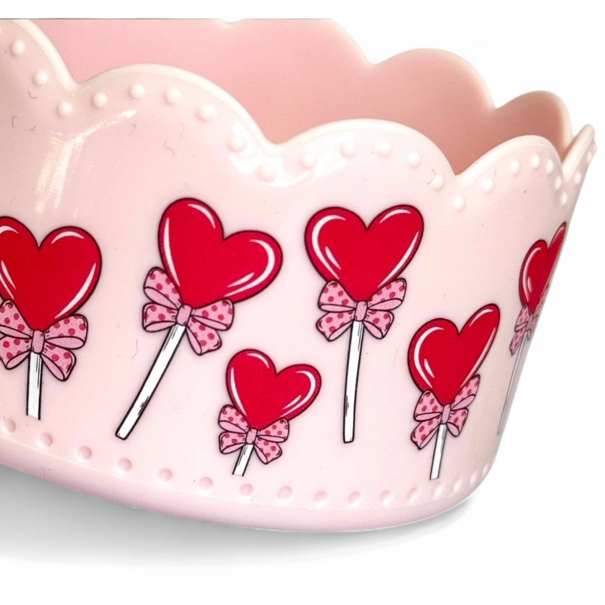 Heart Lollipop Scallop Tumbler Boot -fits 20-40oz