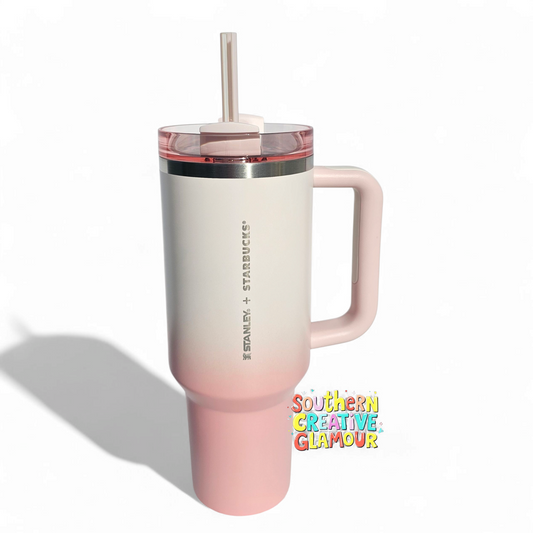 Starbucks Korea Stanley 2024 SS Quencher Tumbler 40oz | Pink