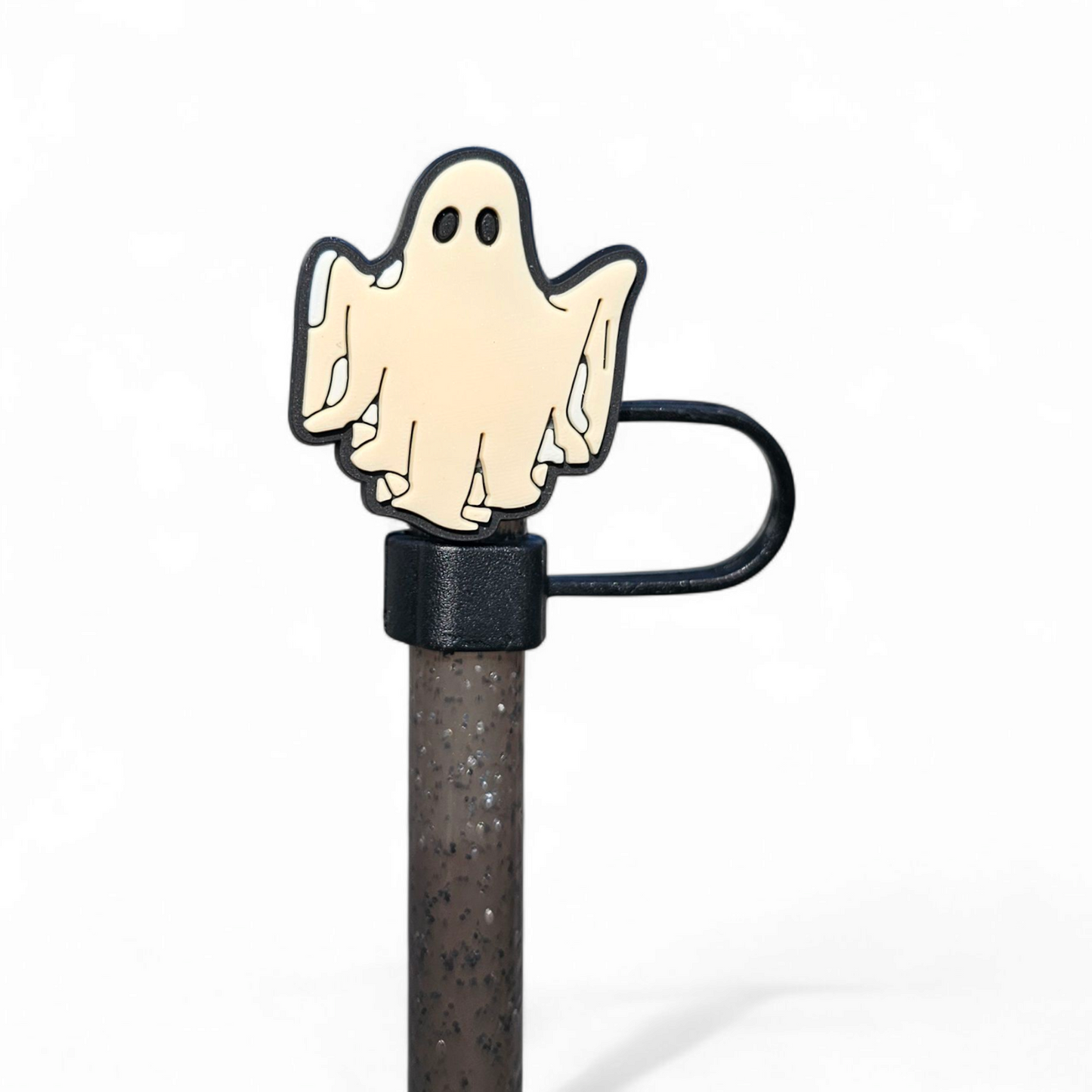 Neutral Halloween Silicone 10mm Straw Toppers