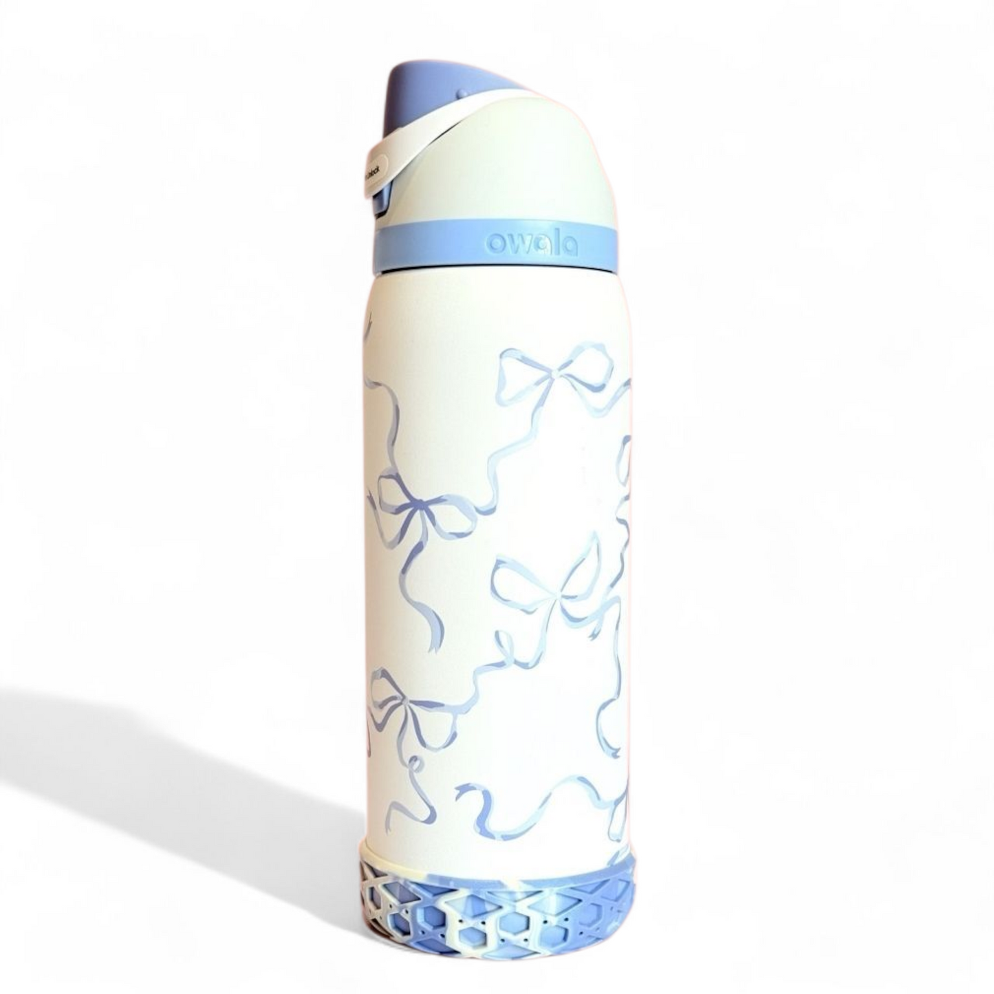 Tied & True Blue 3.25” Shorty Tumbler Boot on Owala Free Sip 
