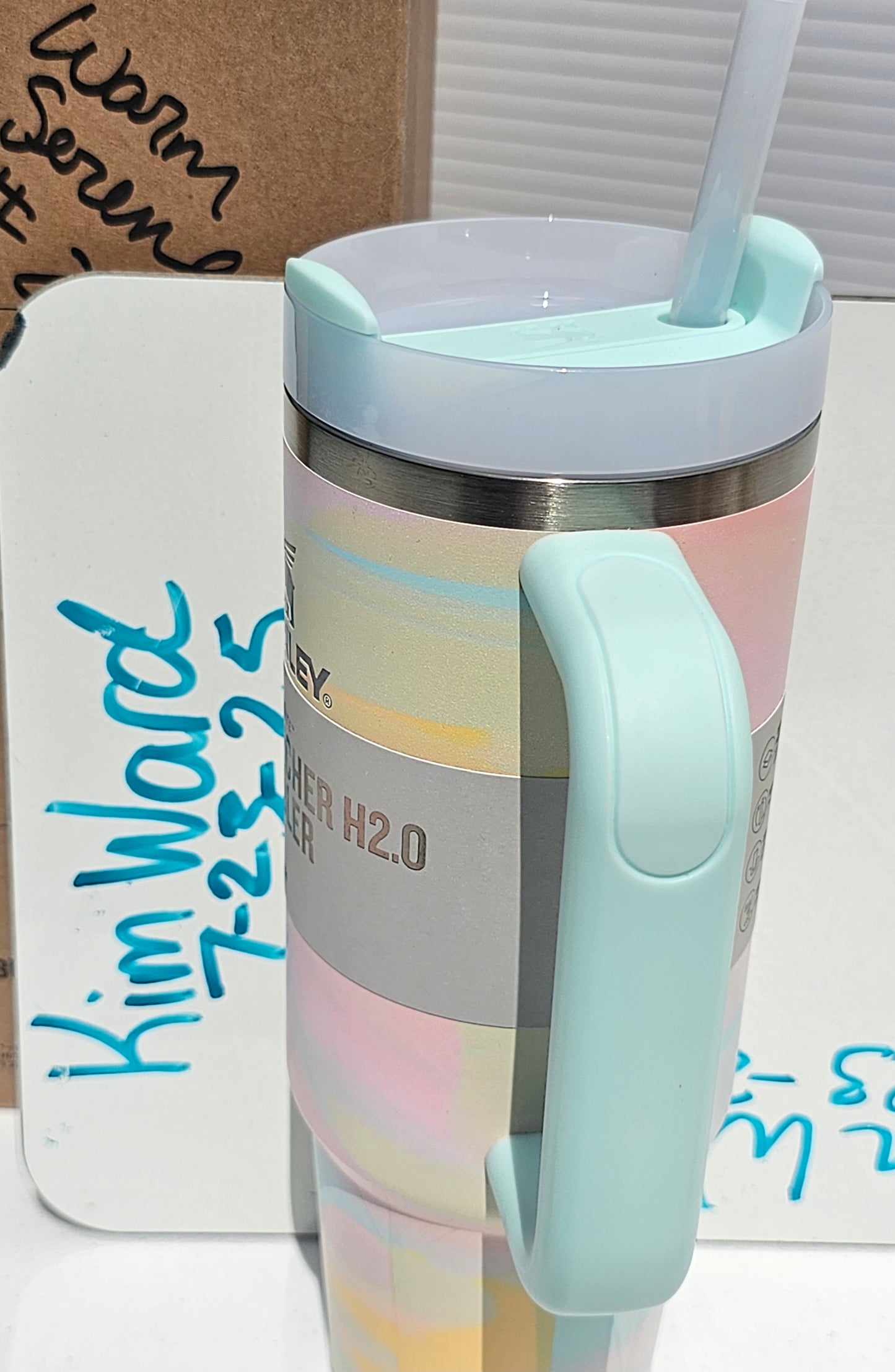 Stanley 30oz Quencher Tumbler - Warm Serene Brushstrokes