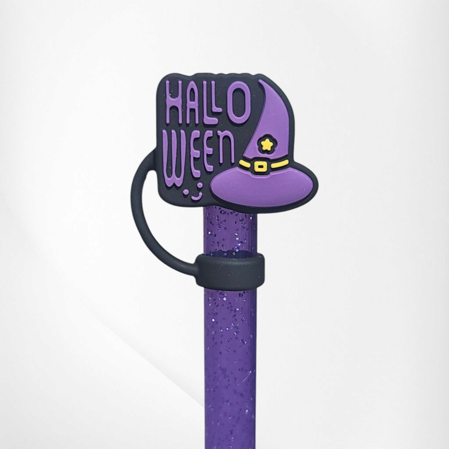 Halloween 3D Silicone Straw Toppers