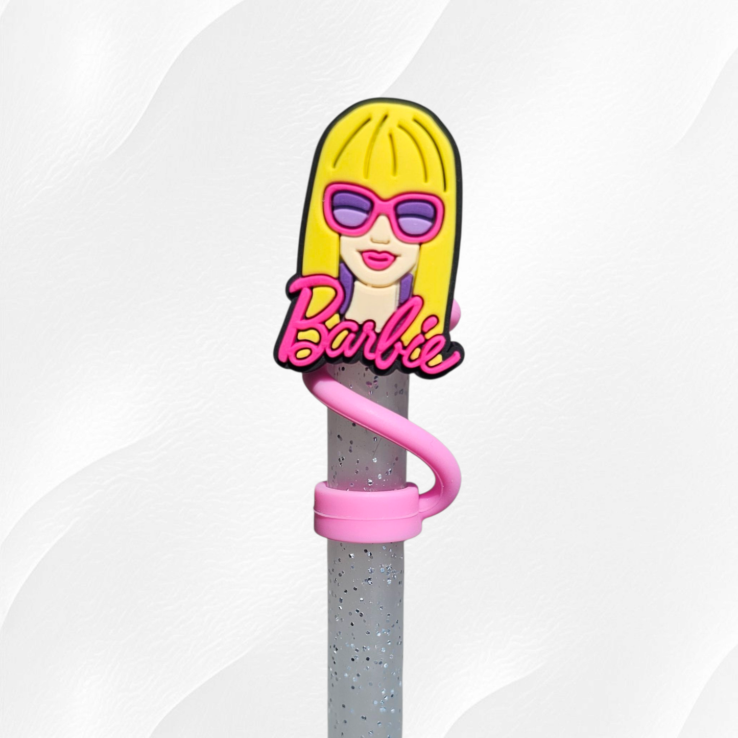 Fashion Doll 10mm Silicone Straw Toppers