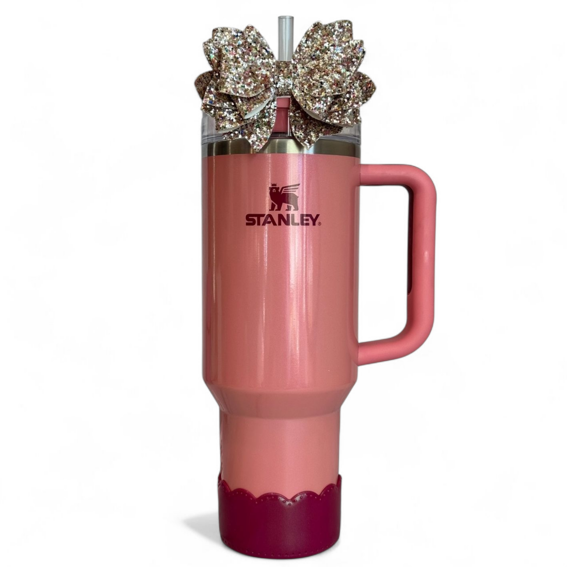 Winterberry Shimmer Scallop Tumbler Boot -fits 20-40oz New!