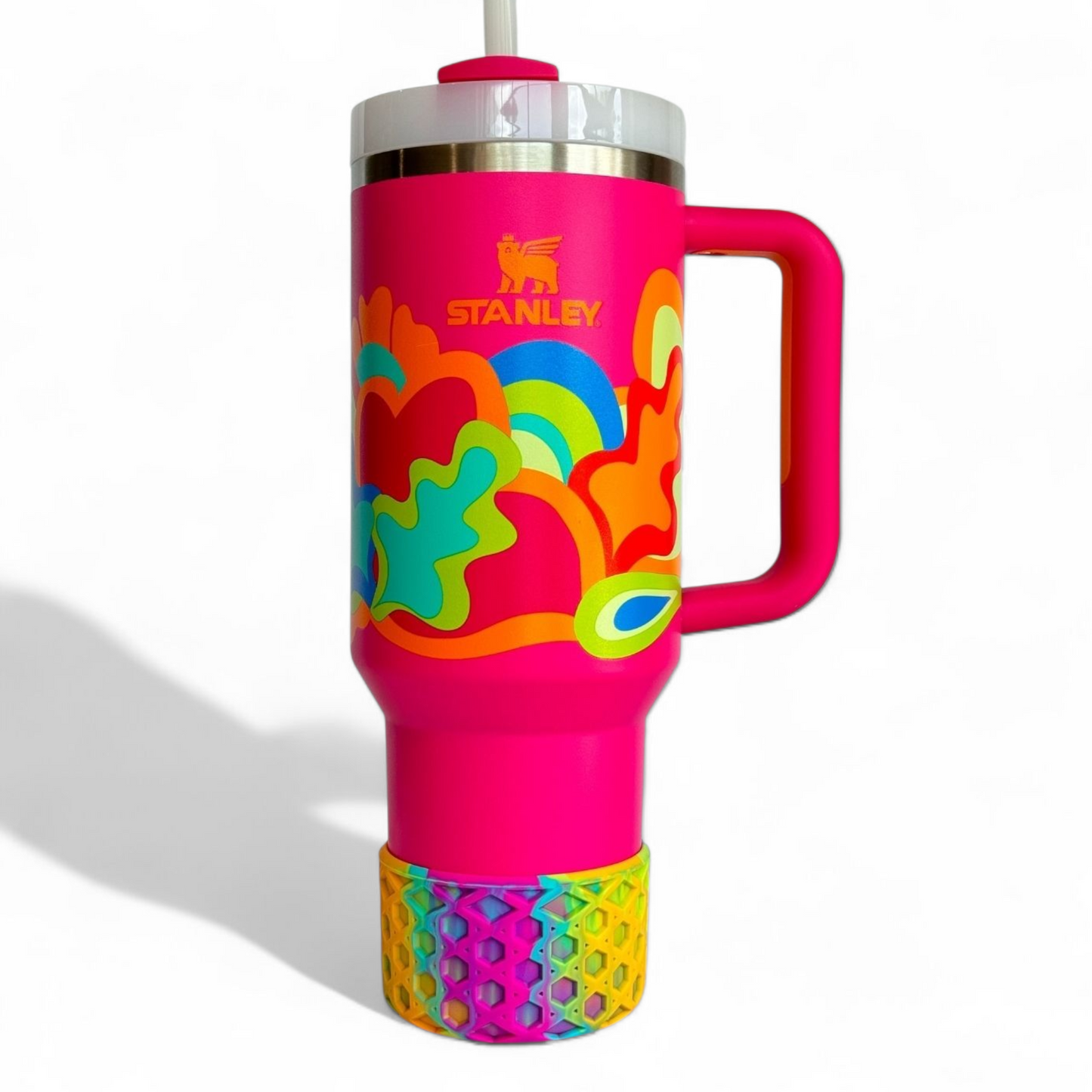 TROPICAL WAVE WAFFLE Tumbler Boot -fits 20-40oz on Stanley 