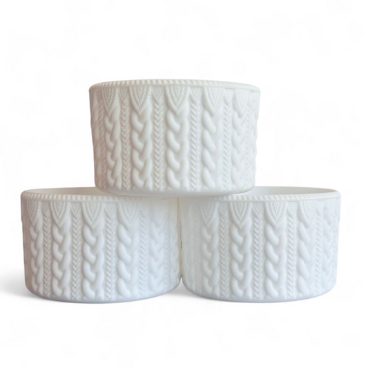 WHITE MACRAME Tumbler Boot -fits 20-40oz