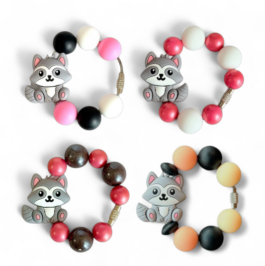 Cutie Raccoon Bracelet - Tumbler Handle Charm