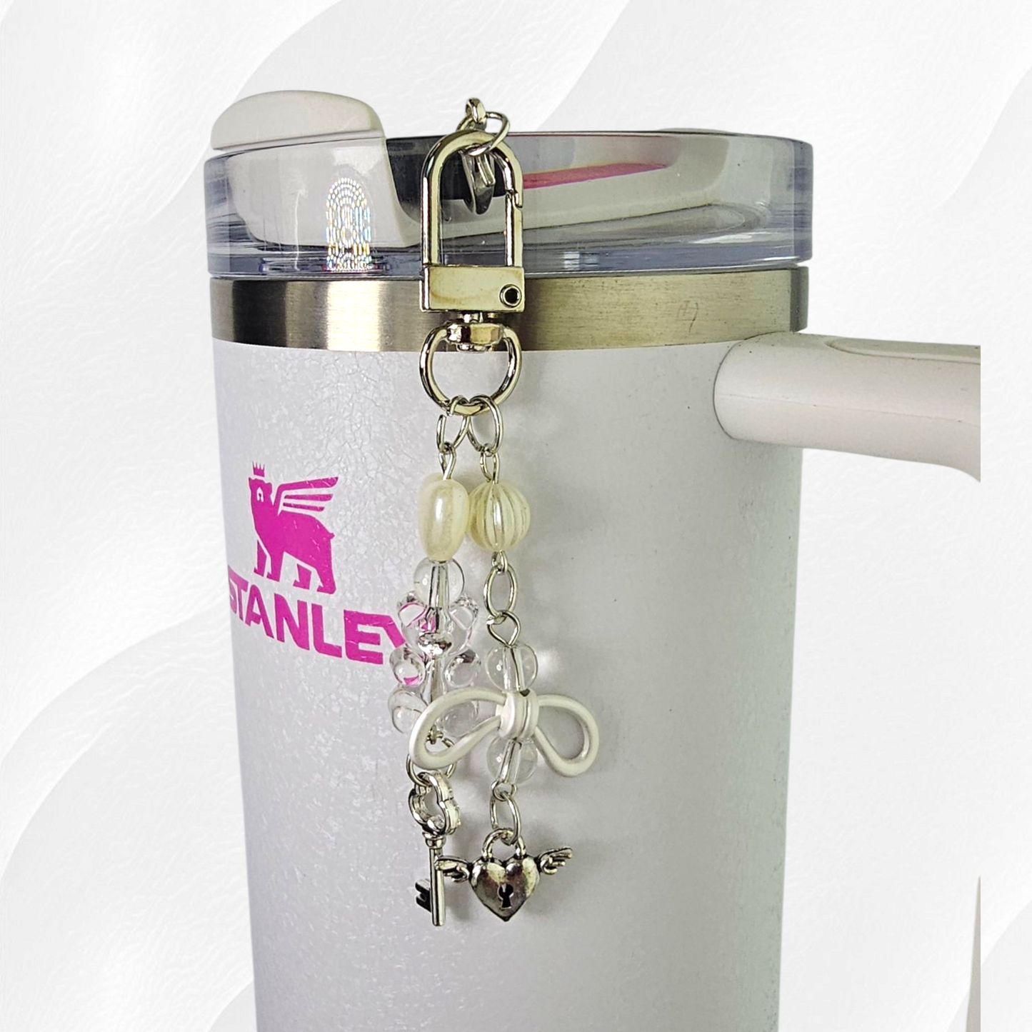 Coquette Bow & Teddy Bear Tumbler Charm