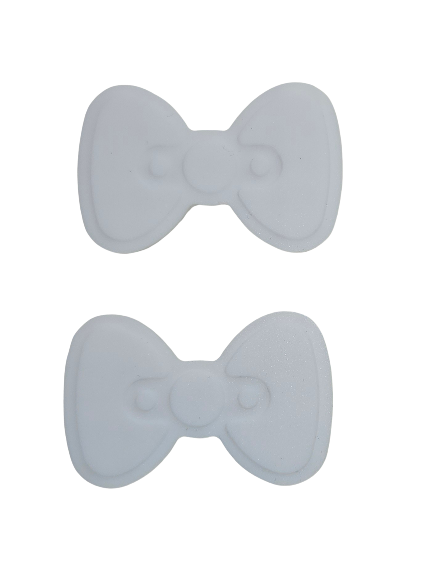 White Silicone Bows for Customizable Bow Silicone Tumbler Boot - White