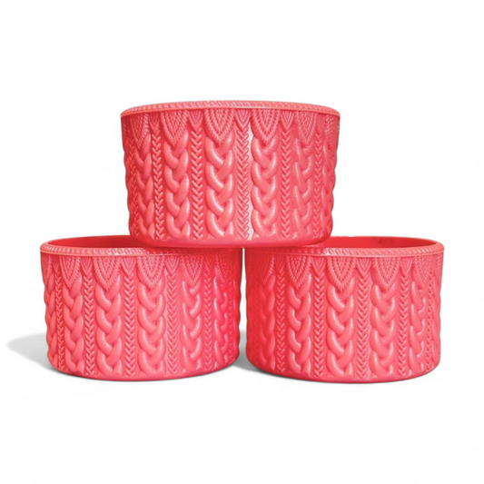 Winterberry Shimmer MACRAME Tumbler Boot -fits 20-40oz
