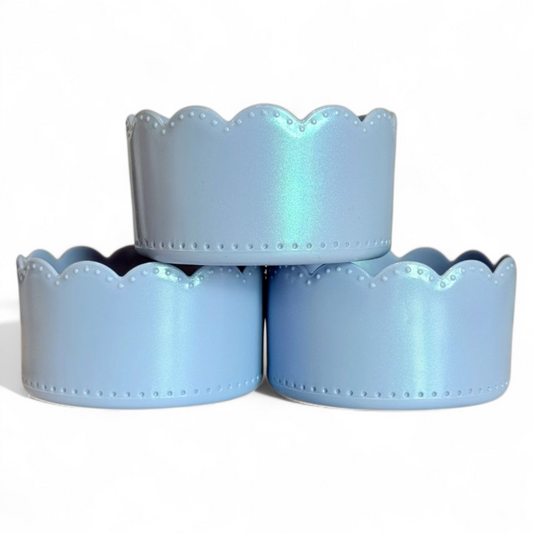 Hydrangea HJ Scalloped Tumbler Boot -fits 20-40oz by Southern Creative Glamour 