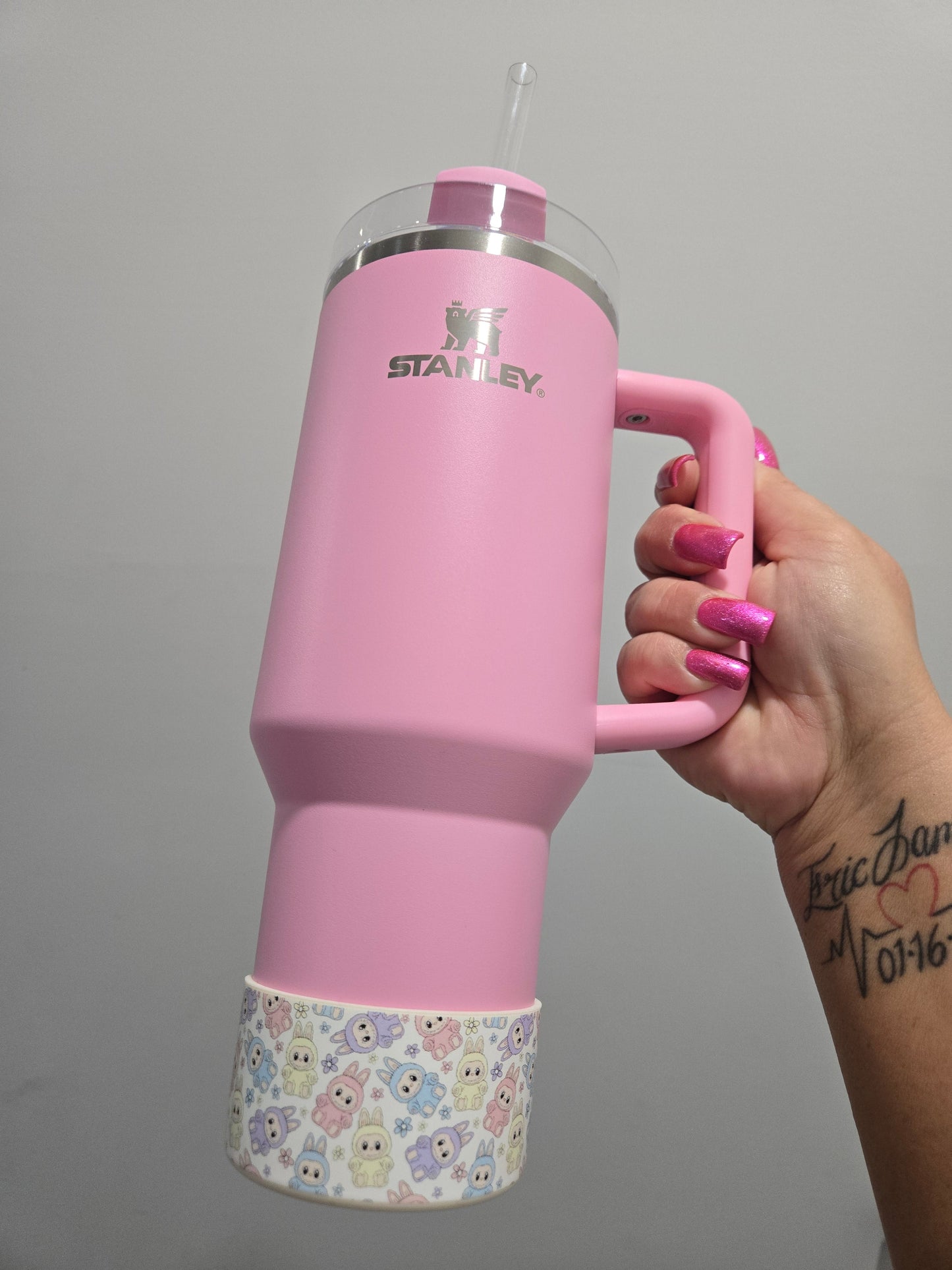 Pastel Labubu inspired Silicone Tumbler Boot