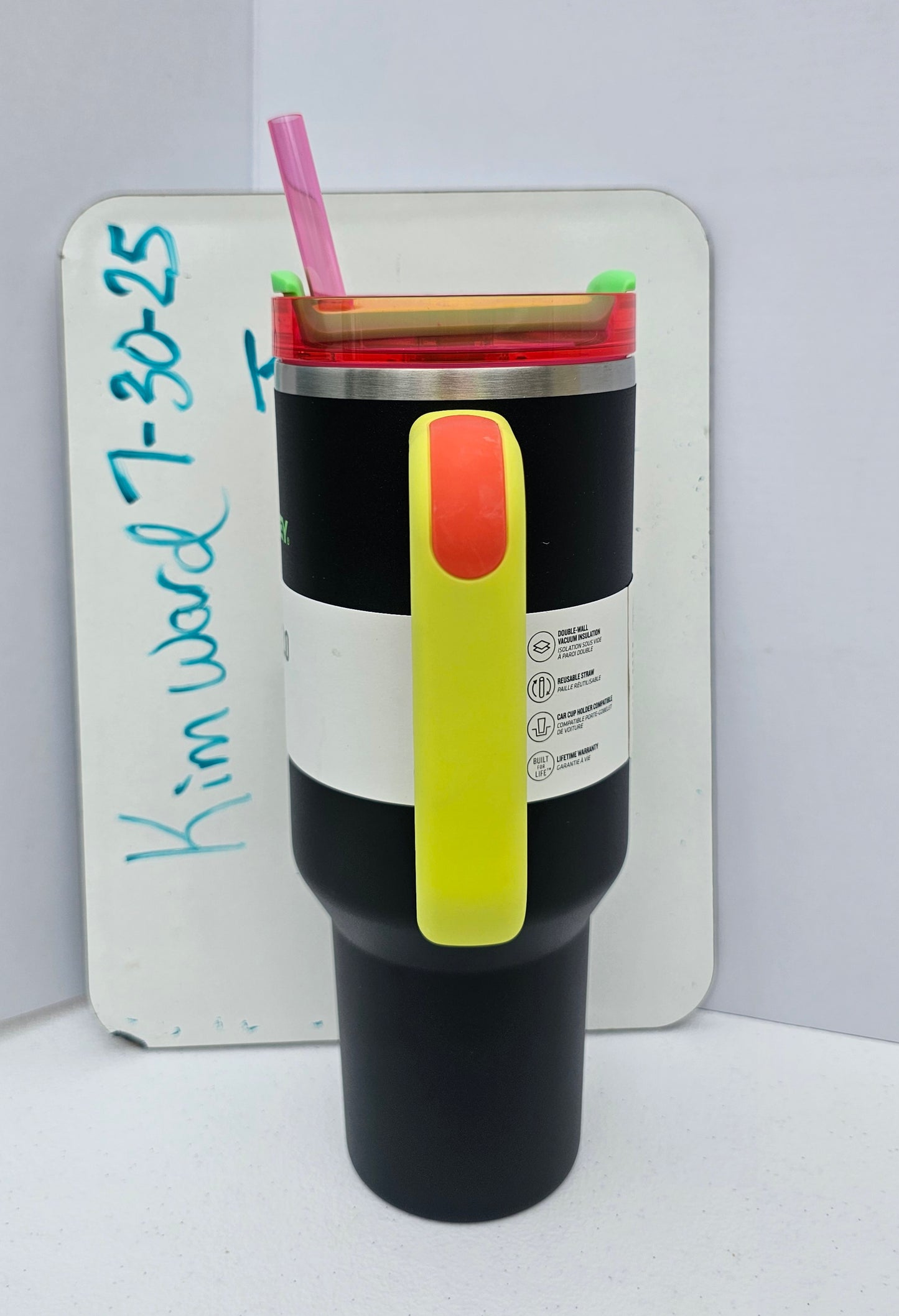 Stanley 40oz Quencher Tumbler - Black Neon