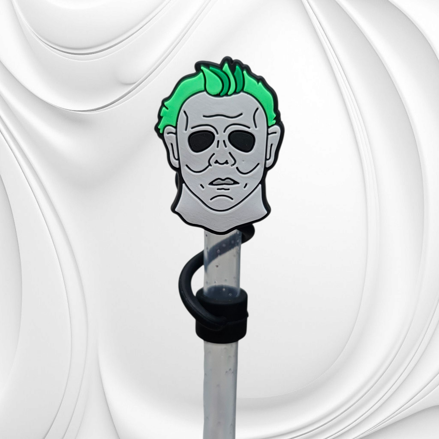 St. Patrick's Day Psycho Friends 8mm Silicone Straw Toppers
