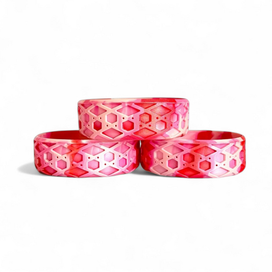 Red and pink Check Me Out 3.25” Shorty Tumbler Boot