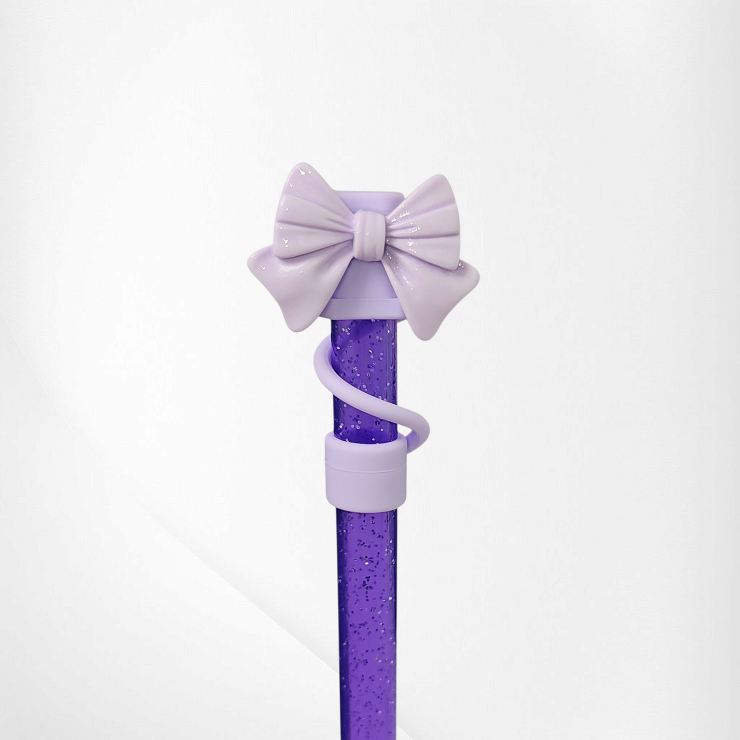 Girly Girl Coquette Bow Straw Toppers