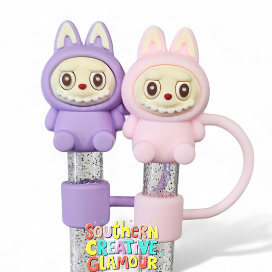 3D Labubu 10mm Straw Toppers by Southern Creative Glamour