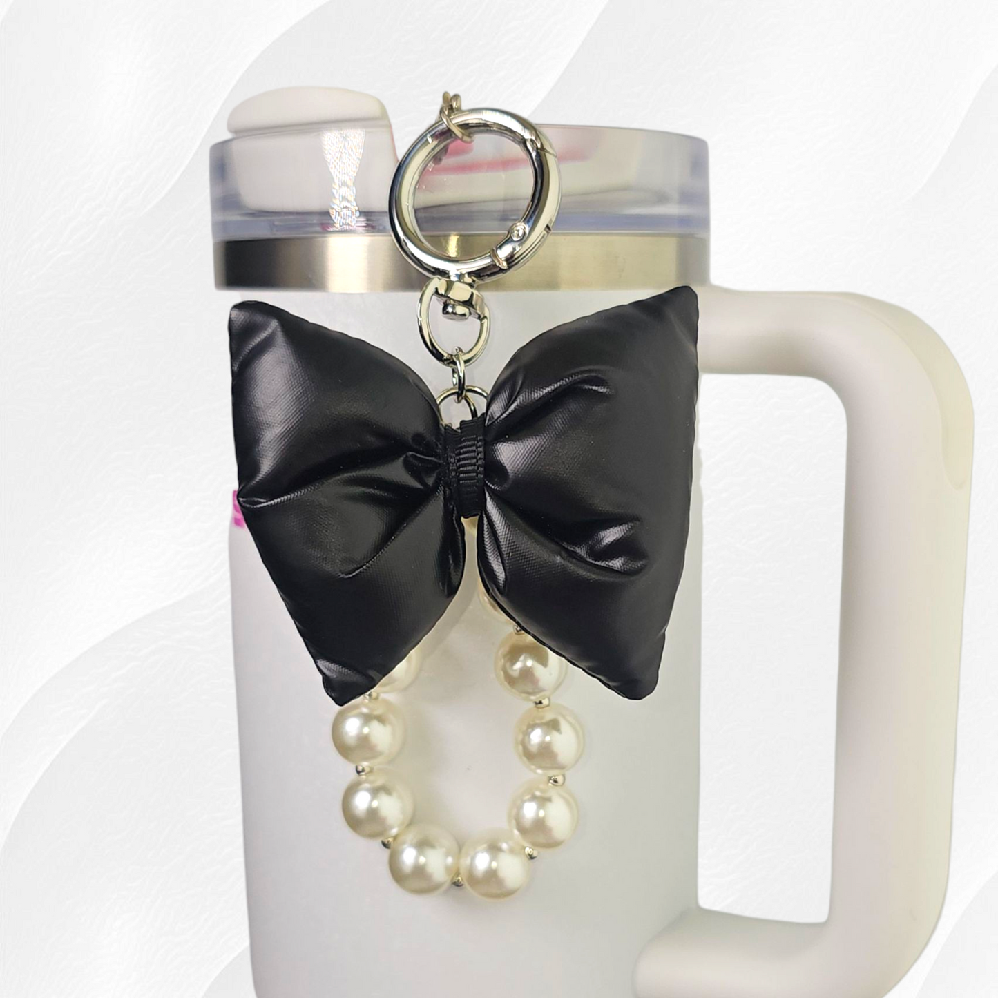 Princess Bow & Pearl Tumbler Charms