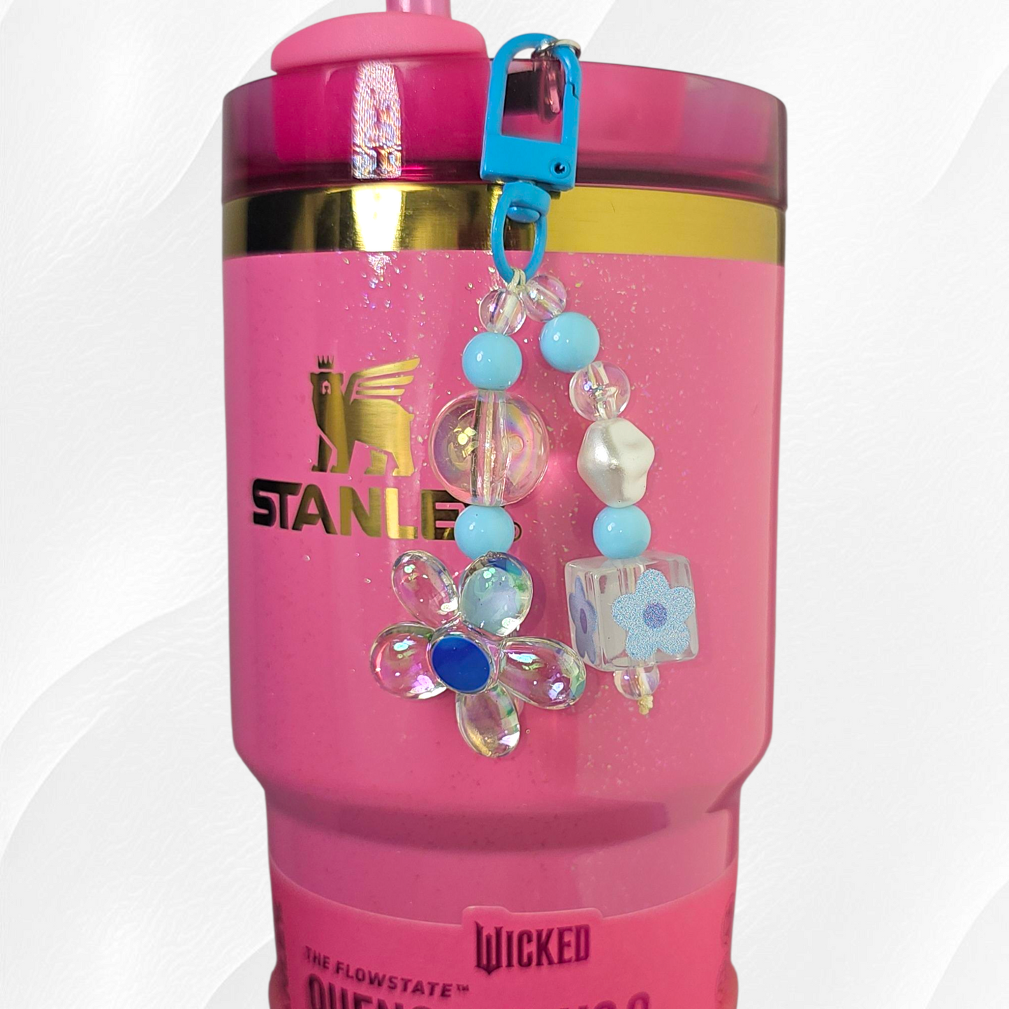 Daisy Beaded Tumbler Charms