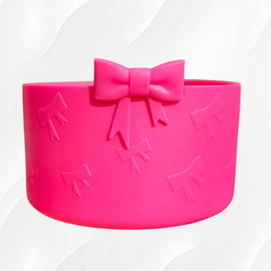 Barbie Pink Princess Bow Silicone Tumbler Boot 