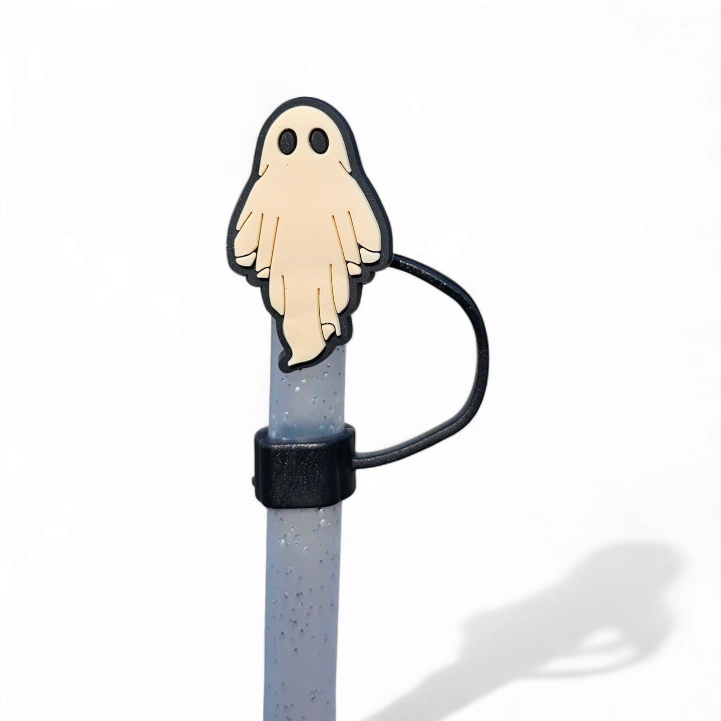 Neutral Halloween Silicone 10mm Straw Toppers
