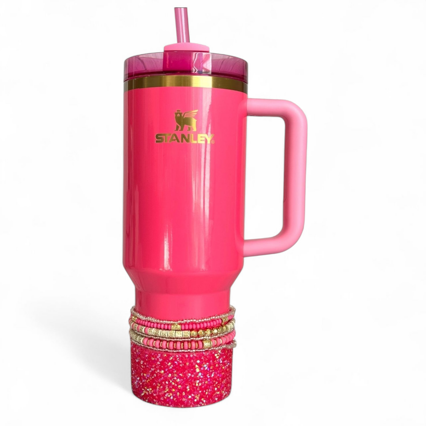 Pink Parade Druzy BLING Tumbler Boot -fits 40oz New!