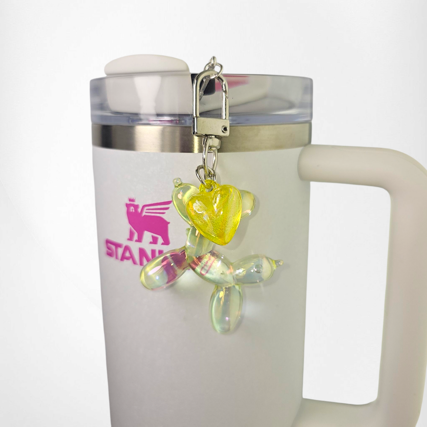 Balloon Dog Charm - Iridescent Yellow