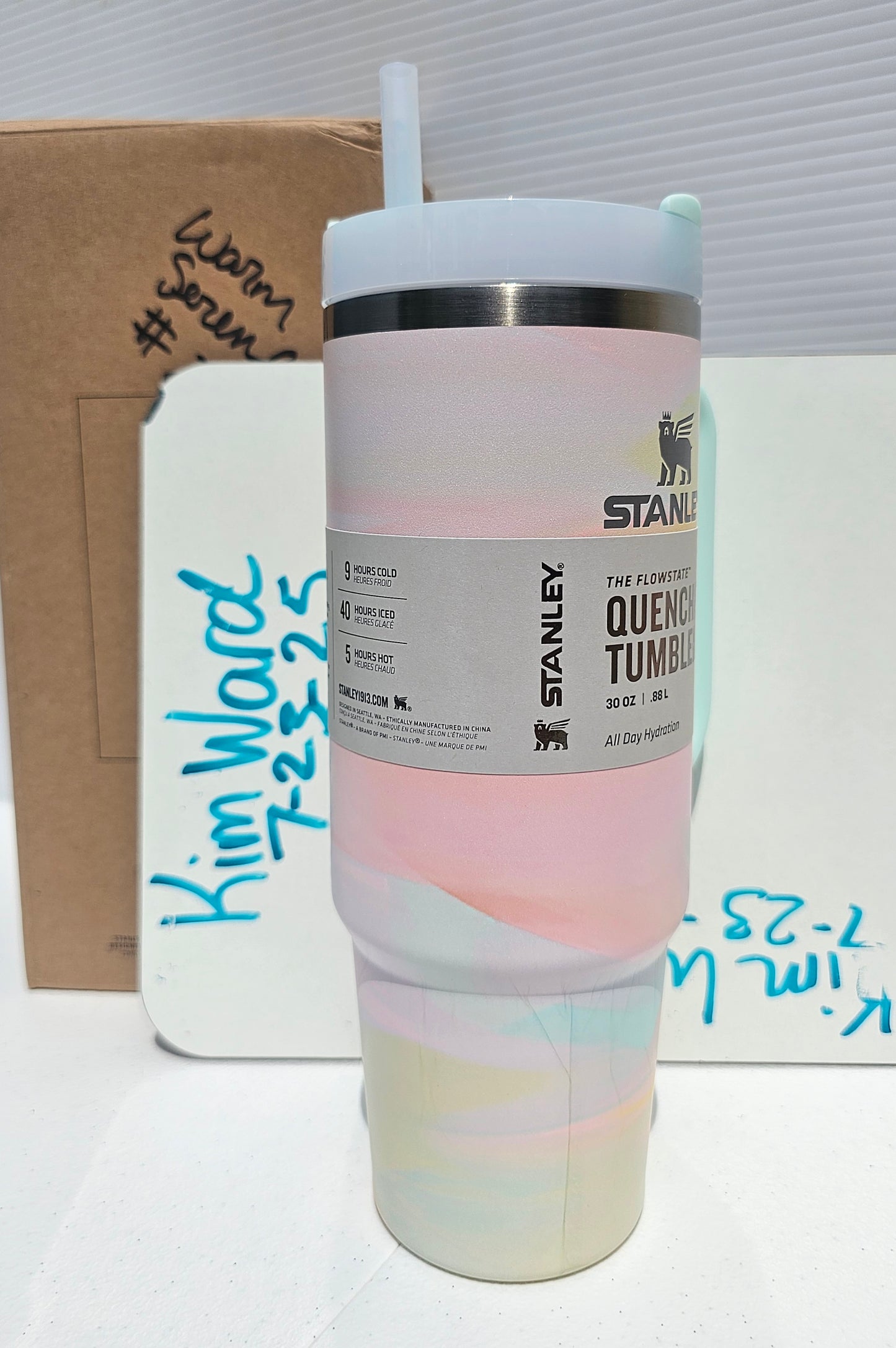 Stanley 30oz Quencher Tumbler - Warm Serene Brushstrokes