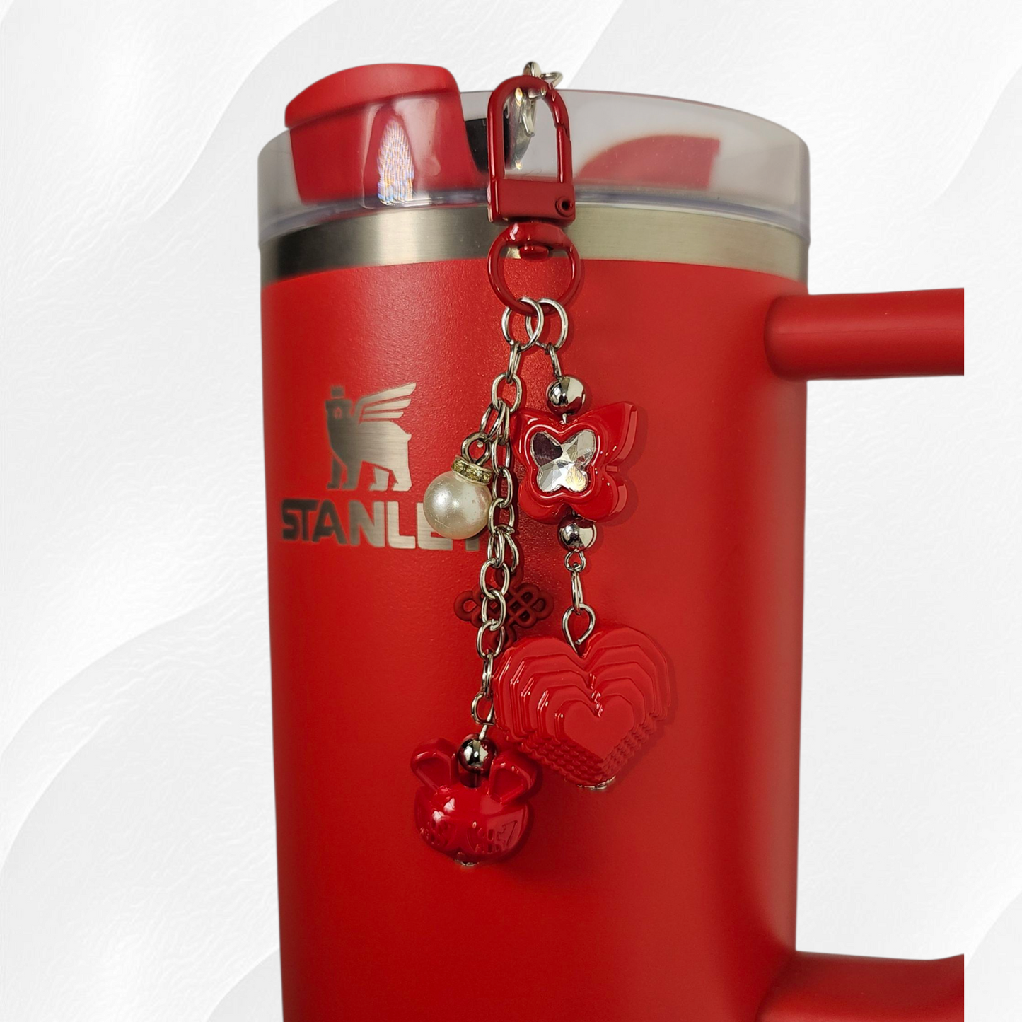 Red Christmas Tumbler Charms