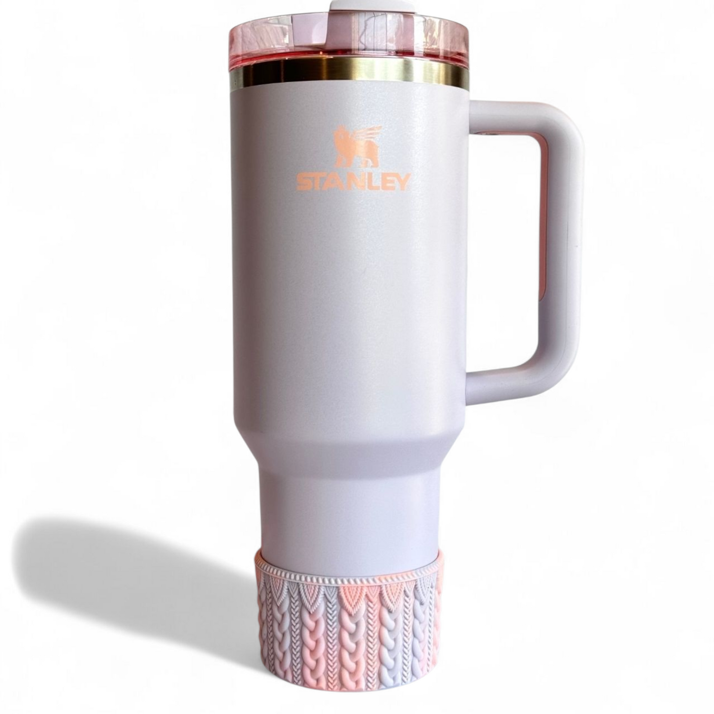 ORCHID REMIX MACRAME Tumbler Boot -fits 20-40oz on 40oz Stanley 