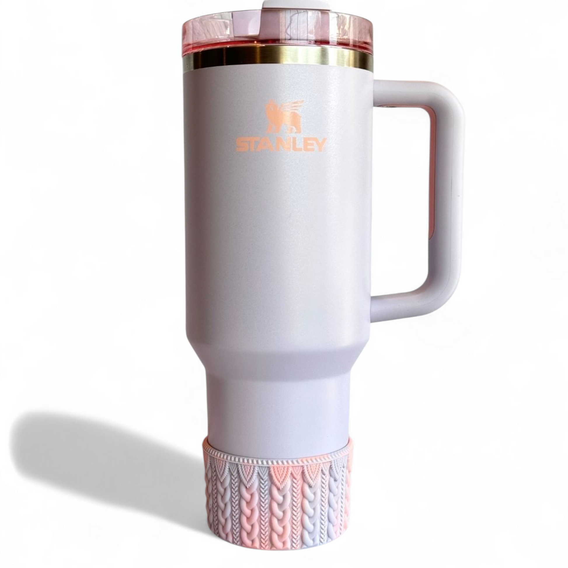 ORCHID REMIX MACRAME Tumbler Boot -fits 20-40oz on 40oz Stanley 