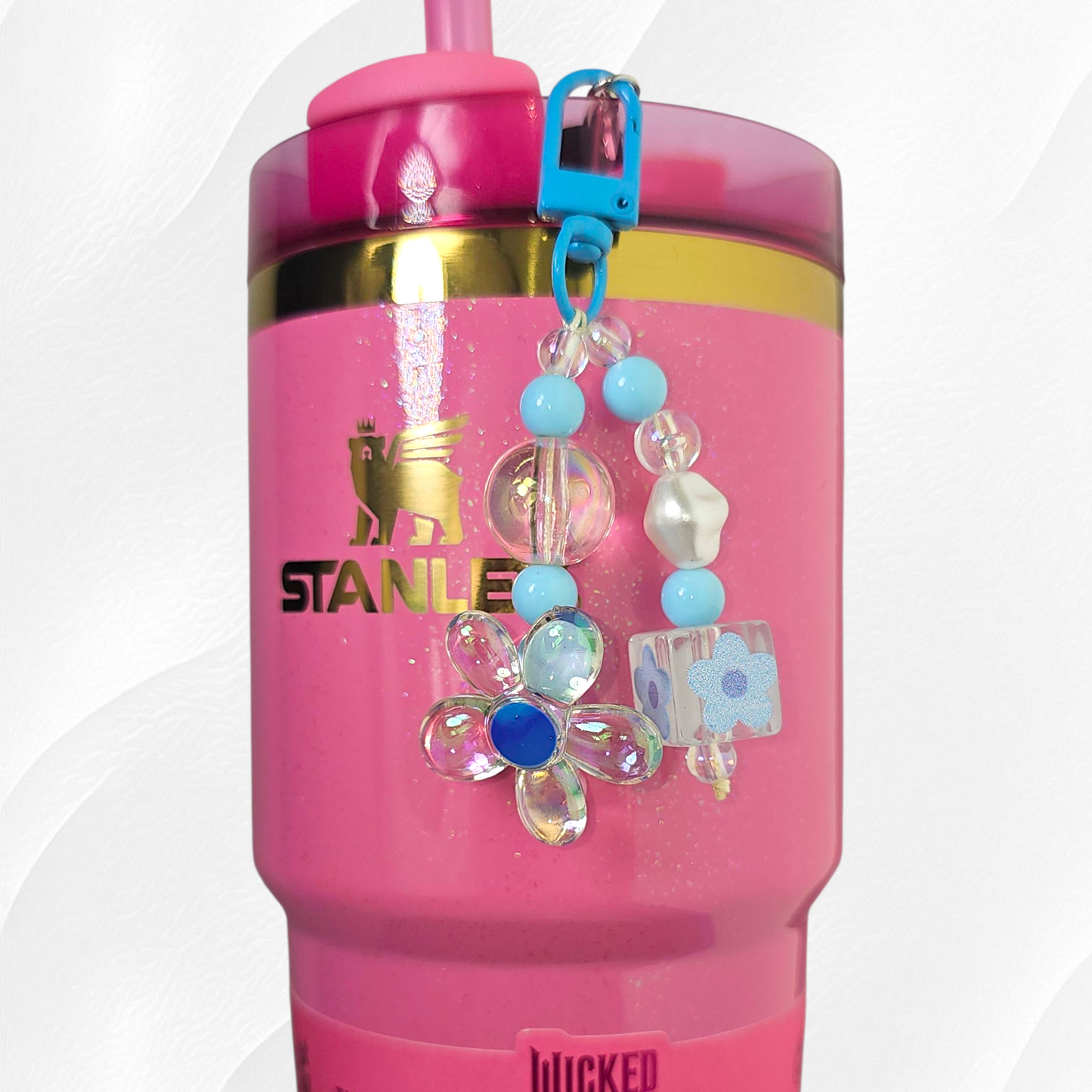 Daisy Beaded Tumbler Charms