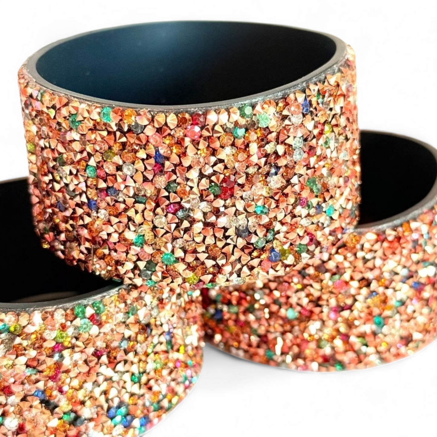 Rose Gold Rainbow Druzy BLING Tumbler Boot -fits 40oz