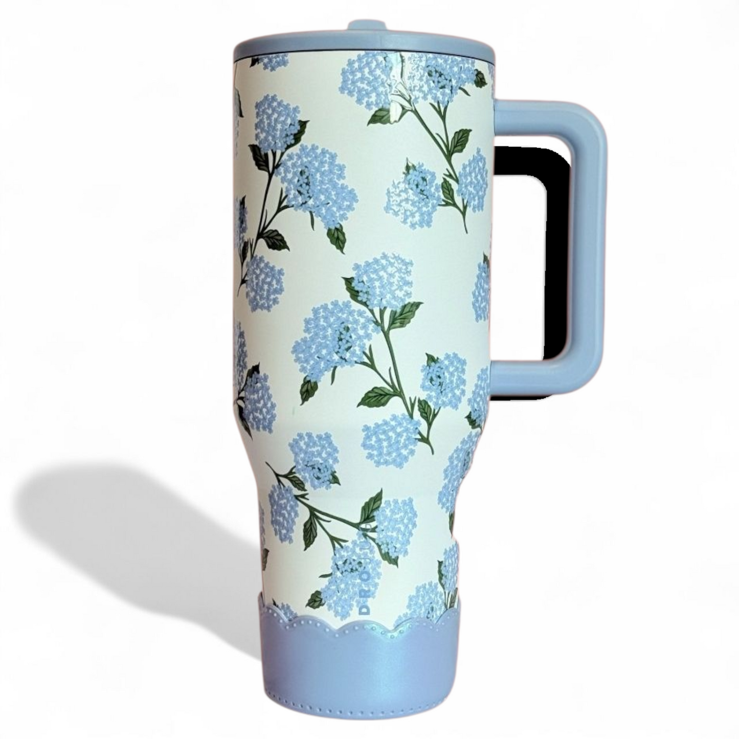 Hydrangea HJ Scalloped Tumbler Boot -fits 20-40oz by Southern Creative Glamour 
