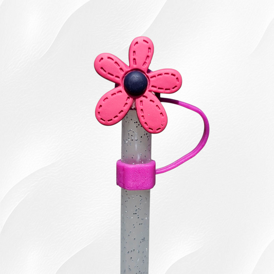 Flower 10mm Straw Toppers