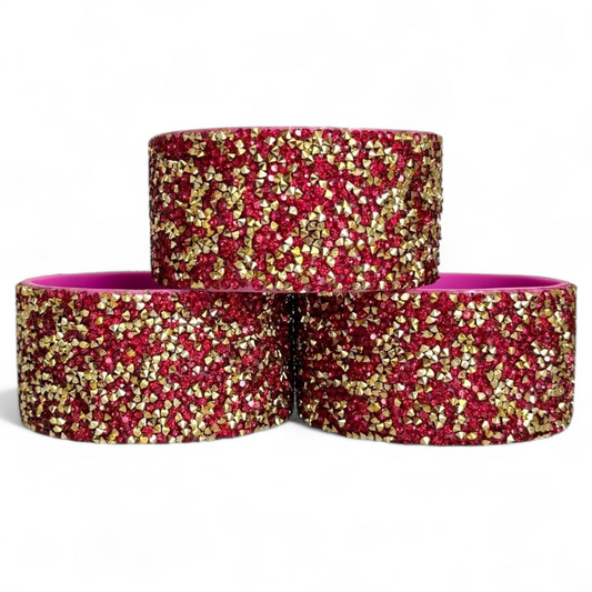 Berry Gold Druzy BLING Tumbler Boot -fits 40oz New!