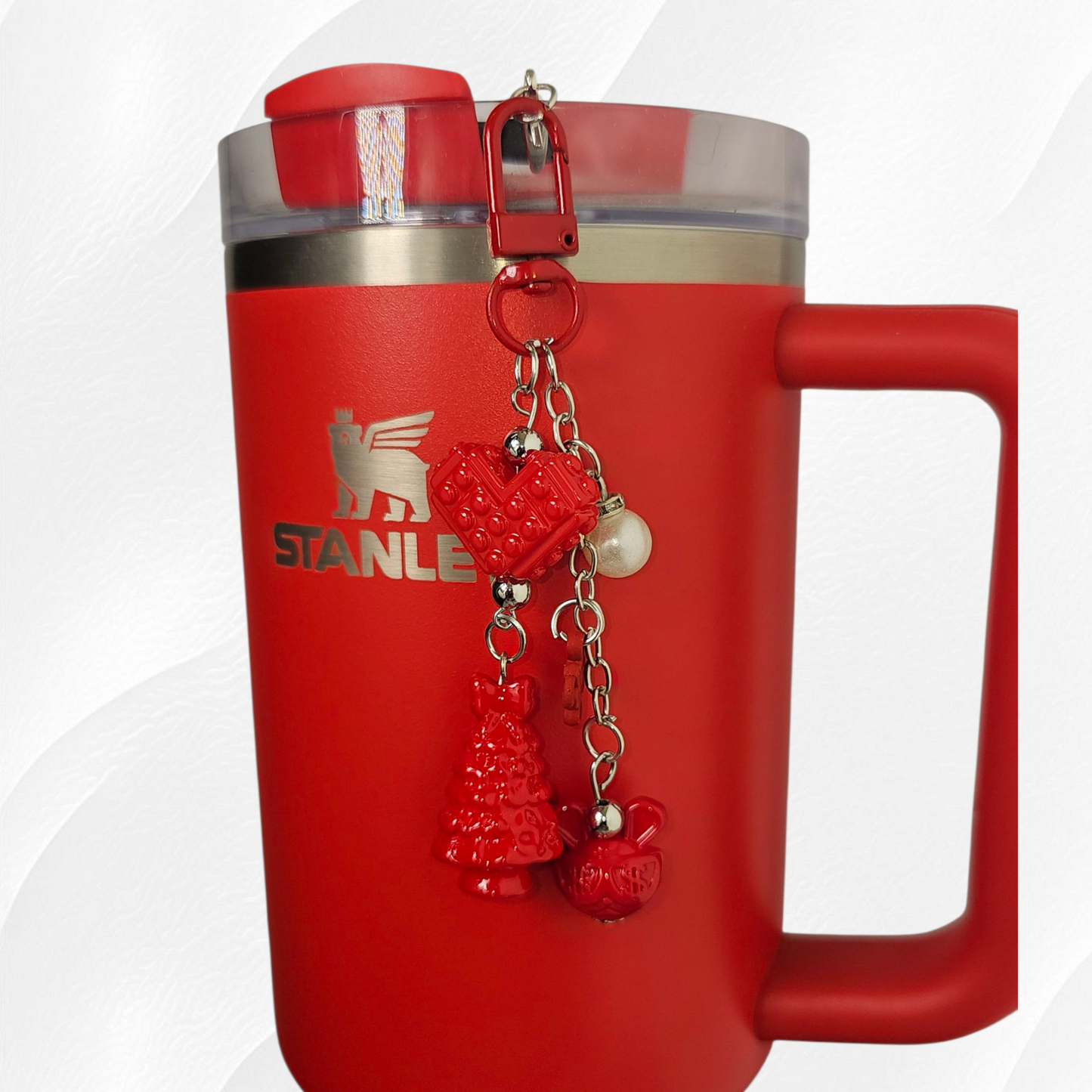 Red Christmas Tumbler Charms