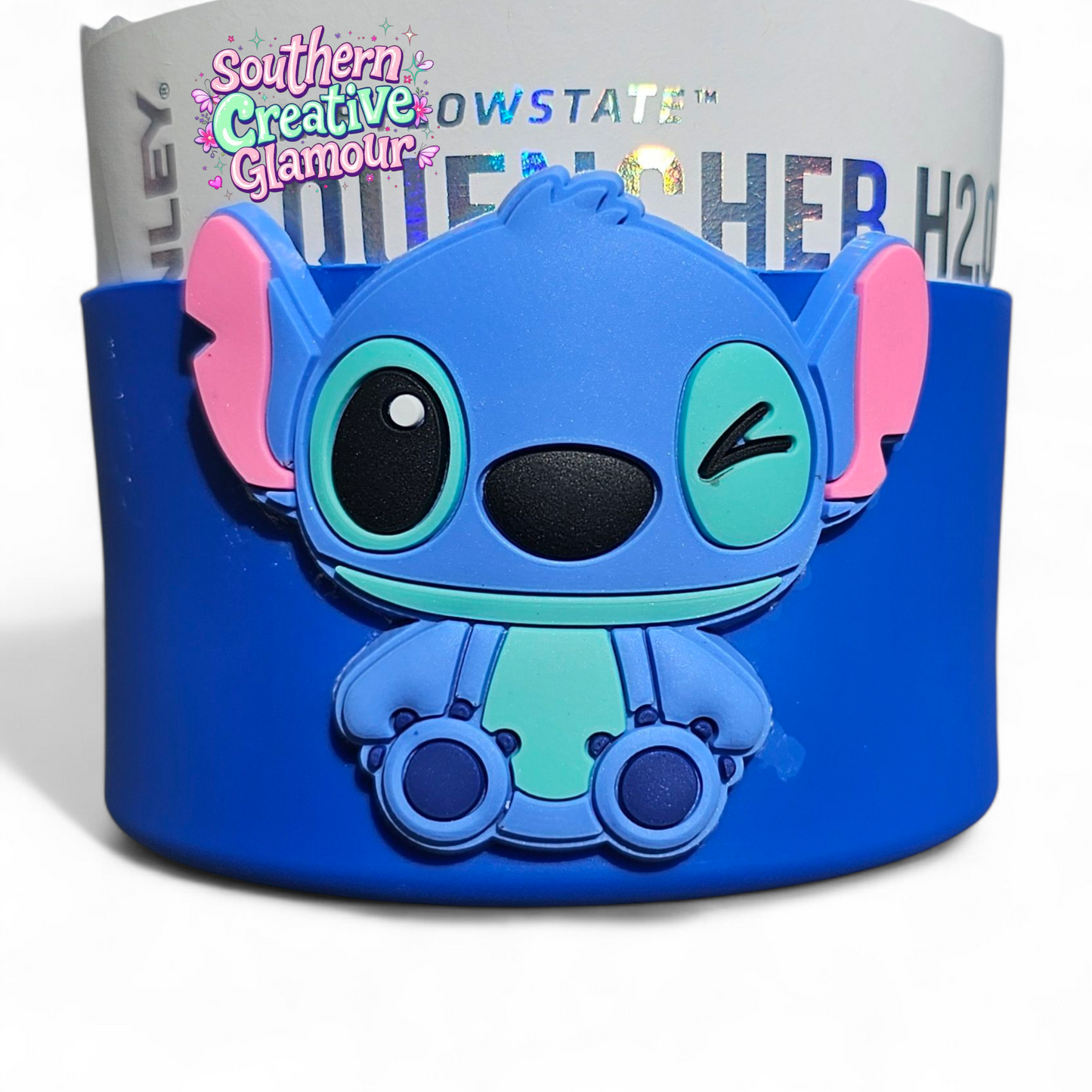 Lilo inspired 3D Silicone Tumbler Boot - Blue