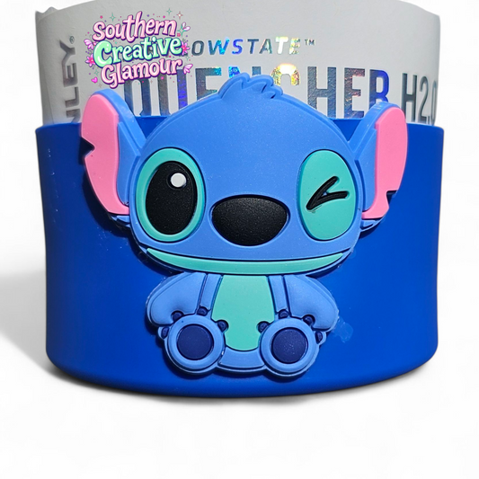 Lilo inspired 3D Silicone Tumbler Boot - Blue