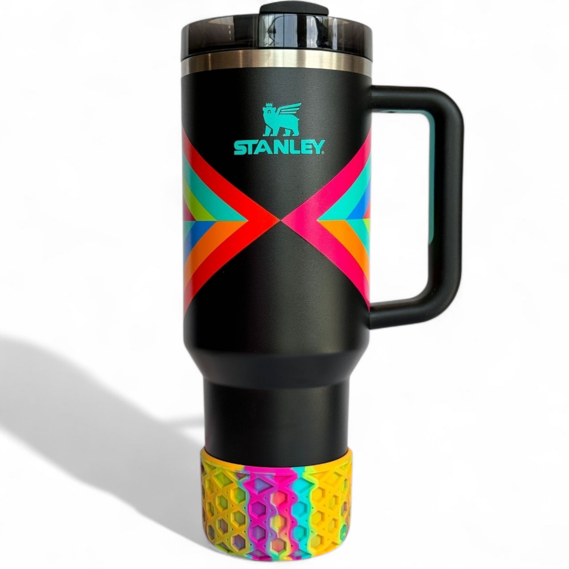 TROPICAL WAVE WAFFLE Tumbler Boot -fits 20-40oz on Stanley 